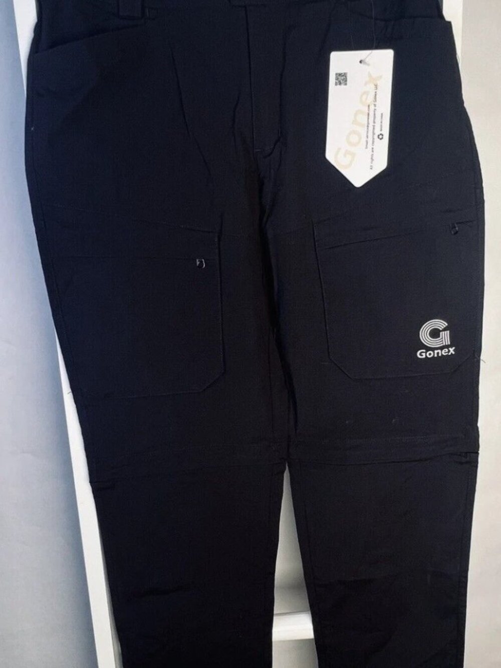 Gonex Sport Casual Pants Womens 6 Black Hiking Convertible NWT